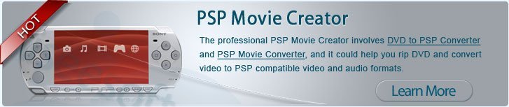PSP Movie Creator PSP Movie Creator