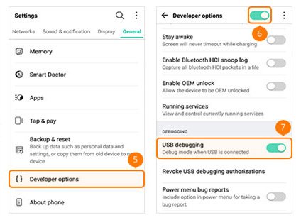 Enable USB Debug Mode on LG Phone