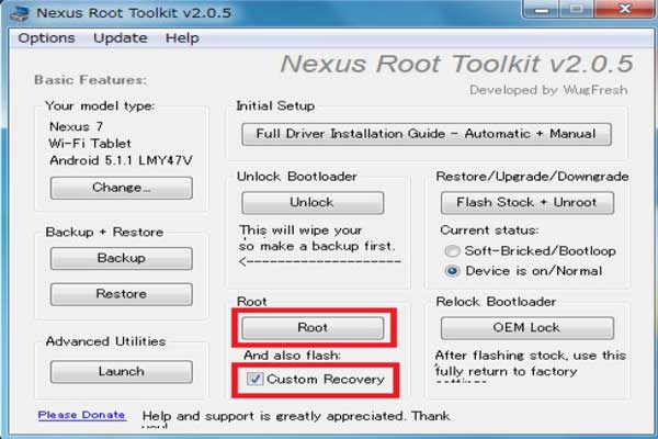 「Root Toolkit」でRoot化