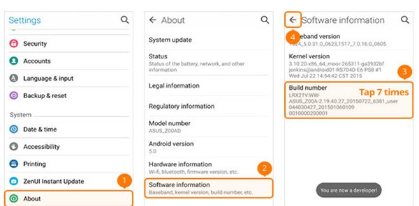 Enable USB Debug Mode on ASUS