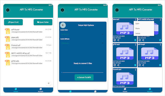 スマホでAIFFをMP3に変換