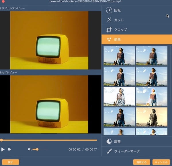 DVD動画を編集