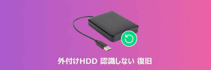 外付けHDD認識しない 復元