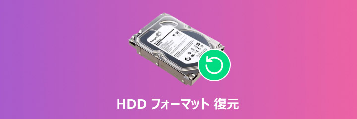 フォーマット HDD 復元