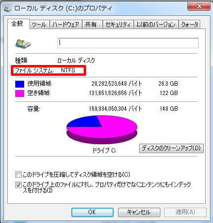 NTFS ファイルシステム