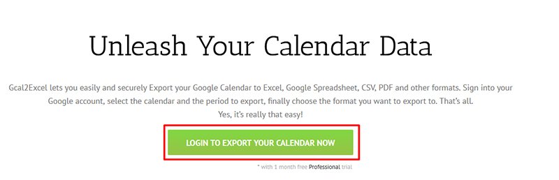 Login To Export Your Calendar Now