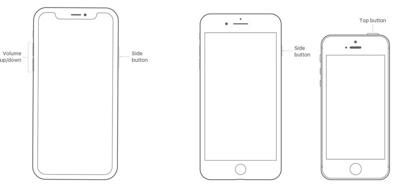 iPhoneを強制再起動