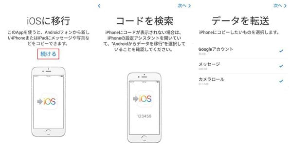 XperiaからiPhoneにデータを移す