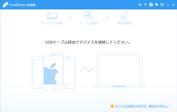 iPhoneをパソコンに接続