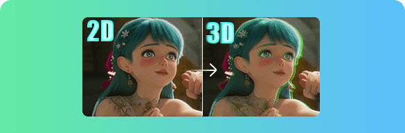 動画を3D効果に変換