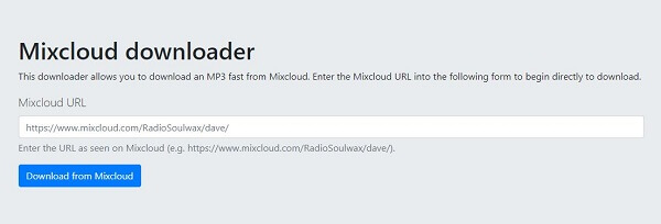 Mixcloud ダウンロード - Mixcloud Downloader