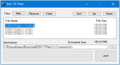 無劣化でtsファイルを結合する方法