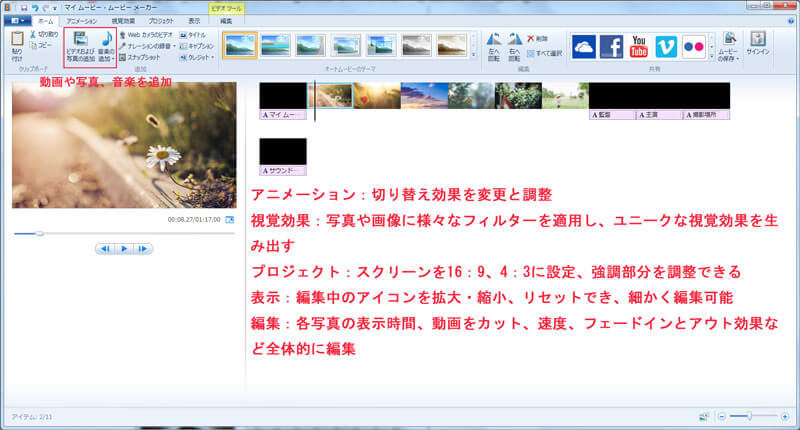 Windows ムービーメーカー及び人気動画編集ソフト おまとめ